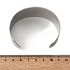 316L Surgical Stainless Steel Cuff Bangles BJEW-D454-01C-P-5