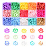 2250Pcs 15 Colors Handmade Polymer Clay Beads CLAY-YW0001-26A-1