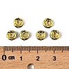 Brass Rhinestone Spacer Beads RB-A014-Z6mm-04G-2