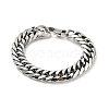 Non-Tarnish 201 Stainless Steel Cuban Link Chains Bracelet for Men Women BJEW-H550-07D-P-1