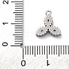 304 Stainless Steel Cubic Zirconia Pendants STAS-R141-03P-04-3