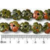 Natural Unakite Beads Strands G-H023-B02-01-5