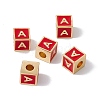 Rack Plating Brass Enamel Beads KK-B060-04G-03A-3