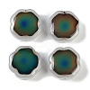 Two Tone Crackle Glass Beads GLAA-Z007-11C-1