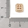 Brass Micro Pave Cubic Zirconia Beads KK-K297-33G-03-3