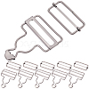 6Bags Adjustable Alloy Buckle FIND-CP0003-92A-1