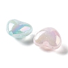 Valentine's Day UV Plating Iridescent Acrylic Beads MACR-D032-06-2