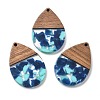 Resin and Walnut Pendants FIND-R051-15H-1