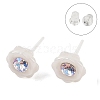 Hypoallergenic Bioceramics Zirconia Ceramic Stud Earrings EJEW-C111-10B-2