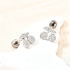 304 Stainless Steel Stud Earrings EJEW-H161-01P-I-3