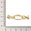 Brass Fold Over Clasps KK-K389-123G-3