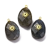 Natural Labradorite Pendants G-B089-01G-04-1