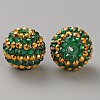 Resin Rhinestone Beads LS-RB-WH0003-08I-2