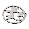 201 Stainless Steel Pendants STAS-G366-02P-07-2