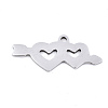 Non-Tarnish Valentine's Day 201 Stainless Steel Charms STAS-S081-091-1