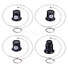 4Pcs 4 Styles Plastic & Glass Magnifier FIND-DR0001-56-1