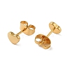 Brass Earrings EJEW-O003-01G-G-2