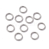 Non-Tarnish 304 Stainless Steel Open Jump Rings X-STAS-C040-01F-P-1