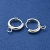 201 Stainless Steel Huggie Hoop Earring Findings STAS-P283-01X-S-2