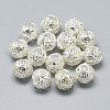 925 Sterling Silver Coin Beads STER-T002-281S-1