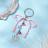 Glass Seed Bead Keychain KEYC-MZ00001-02-2