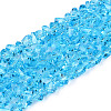 Transparent Glass Beads Strands GLAA-N018-4mm-03-1