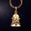 Skull Brass Mini Altar Bells for Witchcraft Wiccan Altar Supplies PW-WGB1A40-01-3