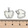 Brass Micro Pave Cubic Zirconia Pendants KK-U043-24P-3