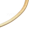 PVD Vacuum Plating 201 Stainless Steel Herringbone Chain Necklaces X-NJEW-M187-06G-2