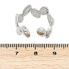 304 Stainless Steel Open Cuff Rings for Women RJEW-A056-02P-3