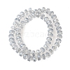 Transparent Electroplate Glass Beads Strands X-EGLA-P062-01A-PL01-2