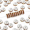Brass Grade A Rhinestone Spacer Beads RB-A014-Z8mm-17S-1