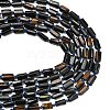 Dyed Natural Blue Tiger Eye Beads Strands GG-CBA295D-01-5