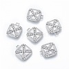 Non-Tarnish 304 Stainless Steel Pendant Rhinestone Settings STAS-N097-253P-2