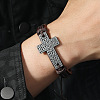 PU Leather Cord Adjustable Bracelets PW-WG27B74-02-3