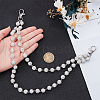 1Pc Polymer Clay Rhinestone Round Beads Trousers Chain AJEW-CY0002-45-3
