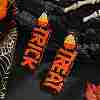 Halloween Style Trick-Treat Beaded Earrings for Women AP6409-1