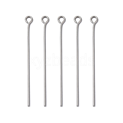 Tarnish Resistant 304 Stainless Steel Eye Pin X-STAS-R045-40mm-1