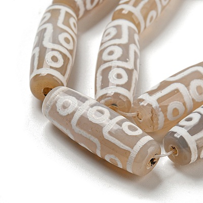 Tibetan Style dZi Beads Strands G-P526-C01-1