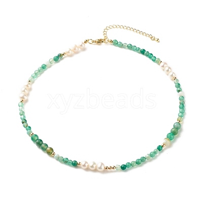 Natural Pearl Beaded Necklace NJEW-JN03765-03-1