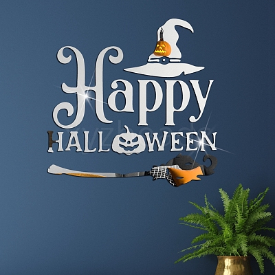Halloween Theme Acrylic Self Adhesive Furniture Films DIY-WH0225-86-1
