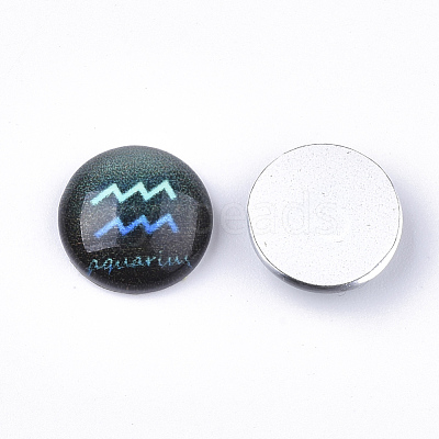 Flatback Glass Cabochons for DIY Projects GGLA-S047-02-1