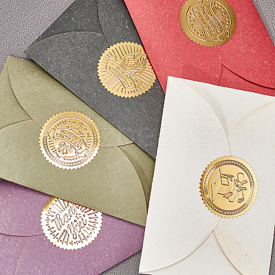Self Adhesive Gold Foil Embossed Stickers DIY-WH0211-059-1