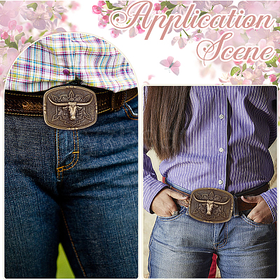 1Pc Alloy Belt Buckles FIND-CL0001-40AB-1