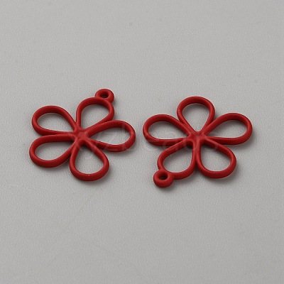 Hollow Out Spray Painted Alloy Pendants LS-FIND-WH20008-19D-1