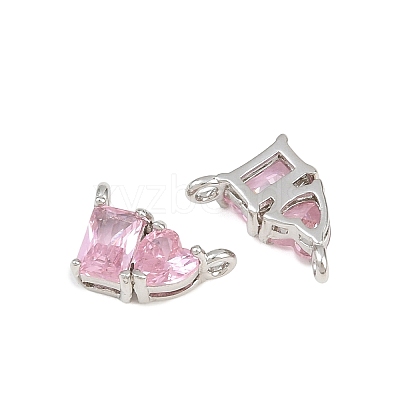 Brass Pave Cubic Zirconia Charms CU-CBA6A75-04P-01-1