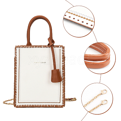 DIY Rectangle PU Leather Knitting Crochet Bags DIY-WH0196-48B-1