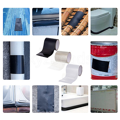 AHADEMAKER 3 Rolls 3 Colors PVC Waterproof Repair Adhesive Tape AJEW-GA0004-81-1