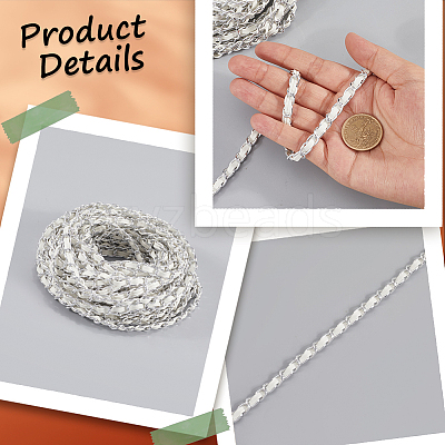 CutHollow 10Yards Oxidation Aluminum Rope Chains CHA-CL0001-01A-01-1