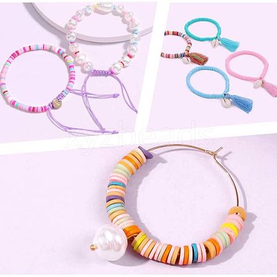 Handmade Polymer Clay Beads X-CLAY-Q251-6.0mm-27-1